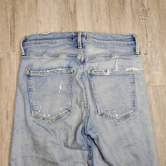 Agolde women's destressed high rise skinny jeans - Picture 10 of 12